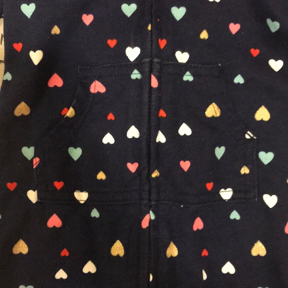 6M Carter’s Baby Girl Heart’s Jumpsuit - Picture 3 of 3